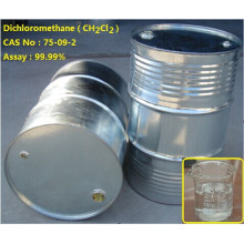 Buen precio ch2cl2, cloruro de metileno El producto utiliza tambores de acero originales 99,9% de pureza para el mercado de Indonesia